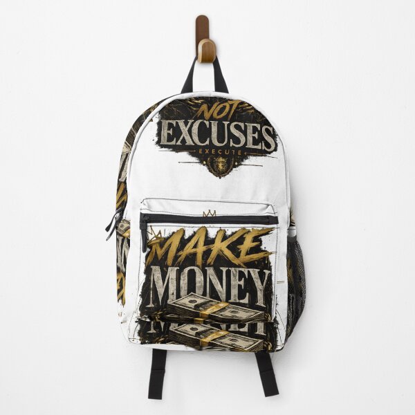 Item preview, Make Money Not Excuses T-Shirt | Hustle Mindset Luxury Streetwear Graphic Design designed and sold by Divakar Fashion.