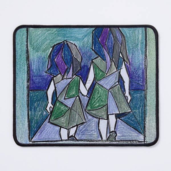 Item preview, Two best friends holding hands - abstract art designed and sold by Annabells-Kunst.