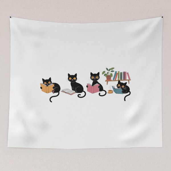 Item preview, Easily Distracted By Cats And Books Lover Cat Lover designed and sold by sailorjessiArt.