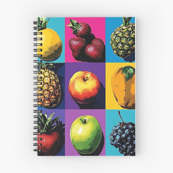 Item preview, Pop Art Fruit Grid, Bold Colorful Warhol Style Fruit Illustration designed and sold by daila70.