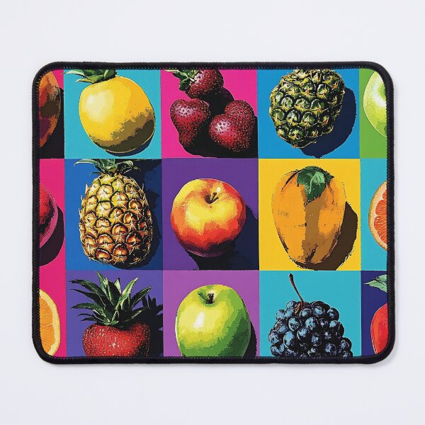 Item preview, Pop Art Fruit Grid, Bold Colorful Warhol Style Fruit Illustration designed and sold by daila70.