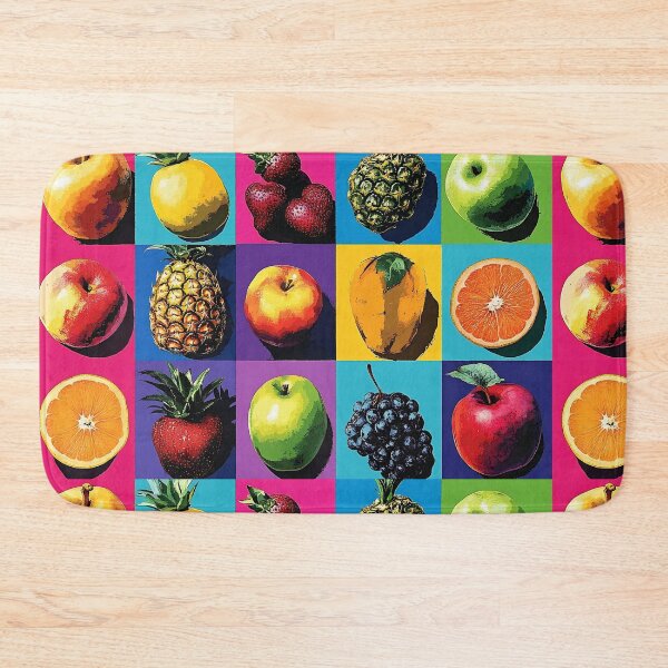Item preview, Pop Art Fruit Grid, Bold Colorful Warhol Style Fruit Illustration designed and sold by daila70.