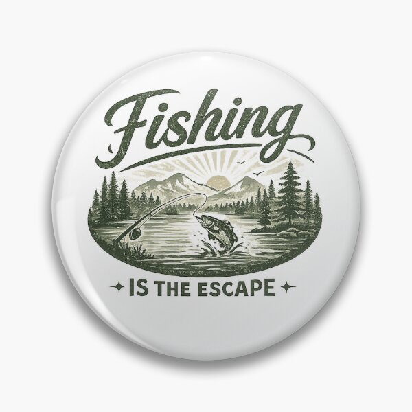 Artikelvorschau, Fishing Is the Escape – Vintage Fishing Lake Design entworfen und verkauft von Digal92.