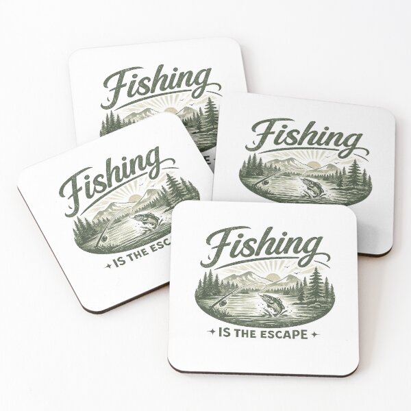Artikelvorschau, Fishing Is the Escape – Vintage Fishing Lake Design entworfen und verkauft von Digal92.
