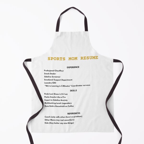 Item preview, Sports Mom Resume Funny T-Shirt Gift Soccer Baseball Football Mom designed and sold by PlayTrackCo.