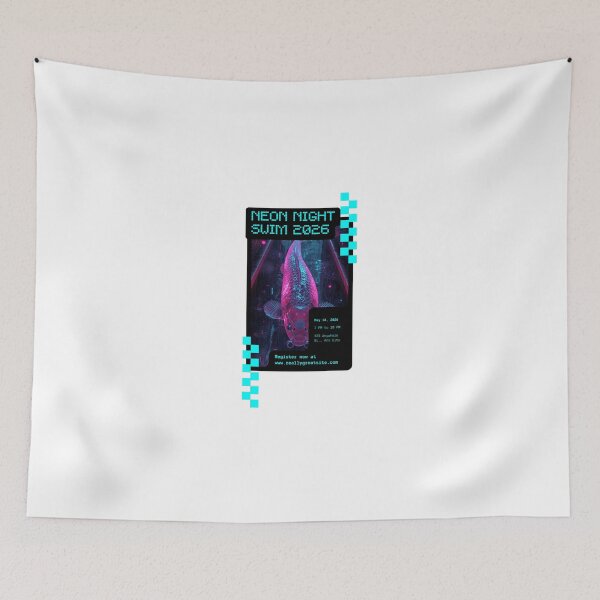 Item preview, Neon Koi Rebellion night swim designed and sold by PeterskyDesign.