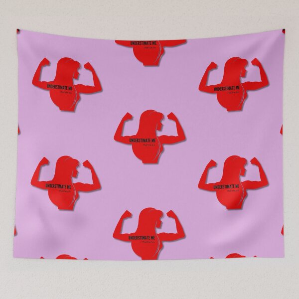 Item preview, Underestimate me. That'll be fun. Strong woman. designed and sold by RadiantRebelCo.