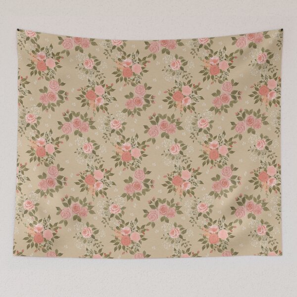 Item preview, Soft Vintage Rose Watercolor Floral Quilt Fabric designed and sold by Designs by christel_treiber.