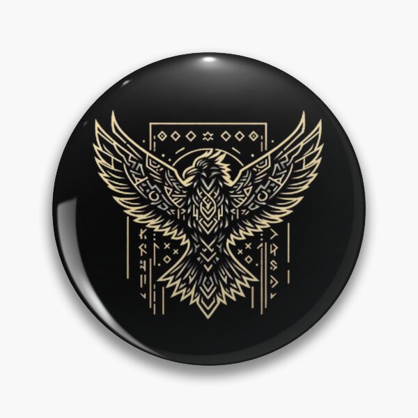 Item preview, Golden Phoenix – Tribal Geometric Bird Design designed and sold by Dogandesighn.