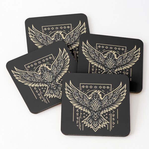 Item preview, Golden Phoenix – Tribal Geometric Bird Design designed and sold by Dogandesighn.
