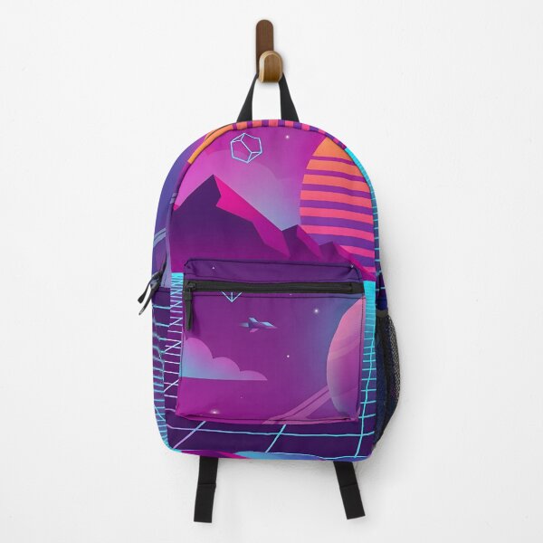Item preview, Retro Futuristic Synthwave Space Landscape | Neon Saturn Vaporwave Sunset Art designed and sold by MCV-Designs.