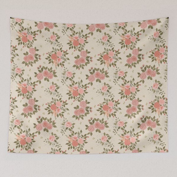 Item preview,  Soft Vintage Rose Watercolor Floral Quilt Fabric designed and sold by Designs by christel_treiber.