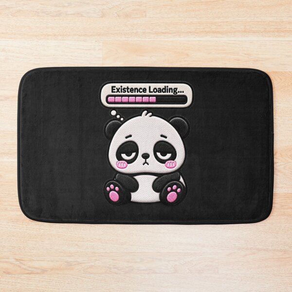 Item preview, Existence Loading Panda Embroidery Patch Funny designed and sold by ColorSplash123.