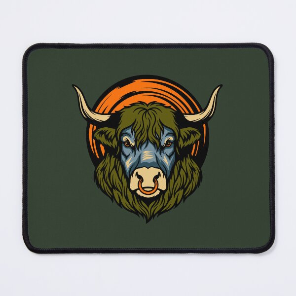 Item preview, Bull Illustration designed and sold by GinyHappyLogo.