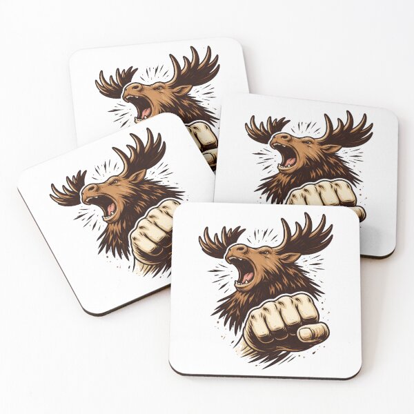 Item preview, Moose Knuckle Rampant Cervid tee designed and sold by TeeHeeRiot.