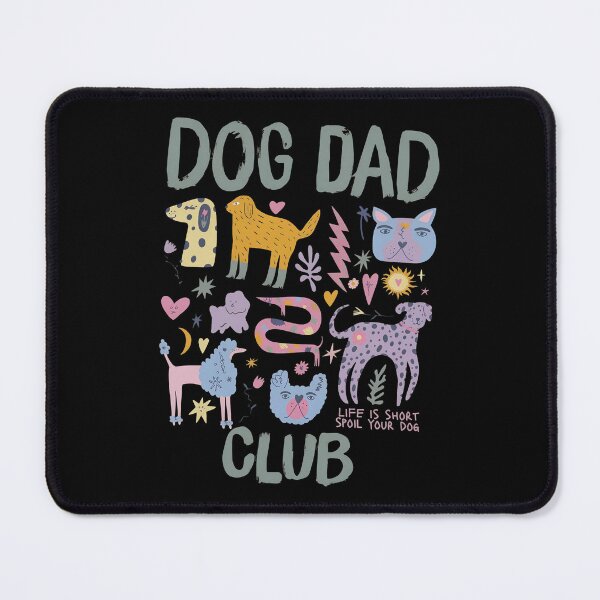 Item preview, DOG DAD CLUB Quirky Dog Illustration Tee designed and sold by OlyvieArt.