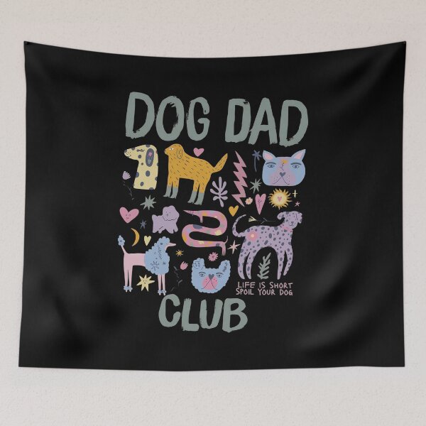 Item preview, DOG DAD CLUB Quirky Dog Illustration Tee designed and sold by OlyvieArt.