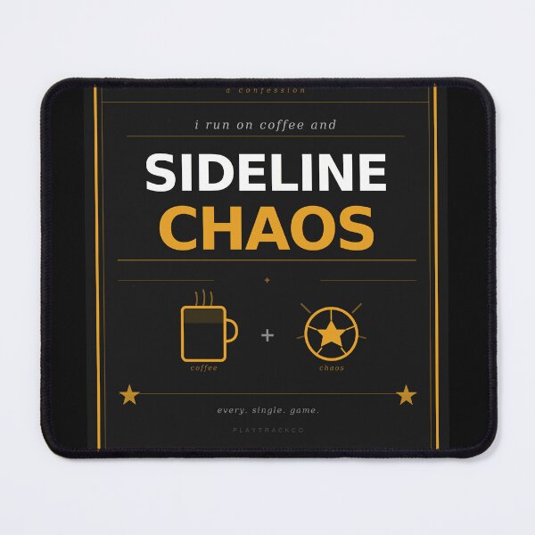 Item preview, Sideline Chaos I Run On Coffee and Soccer — Funny Sports Parent Shirt designed and sold by PlayTrackCo.