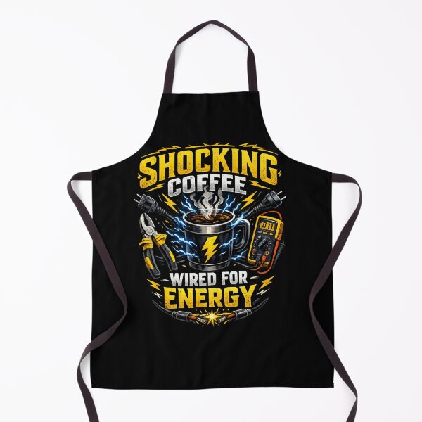 Item preview, Shocking Coffee Wired for Energy Funny Electrician Gift for Linemen and Electrical Contractors designed and sold by Ladys-Gents.