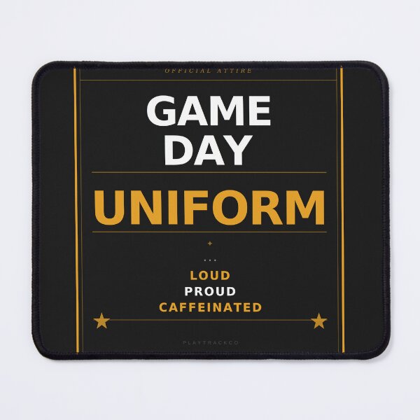 Item preview, Game Day Uniform Loud Proud Caffeinated — Funny Soccer Parent Shirt designed and sold by PlayTrackCo.