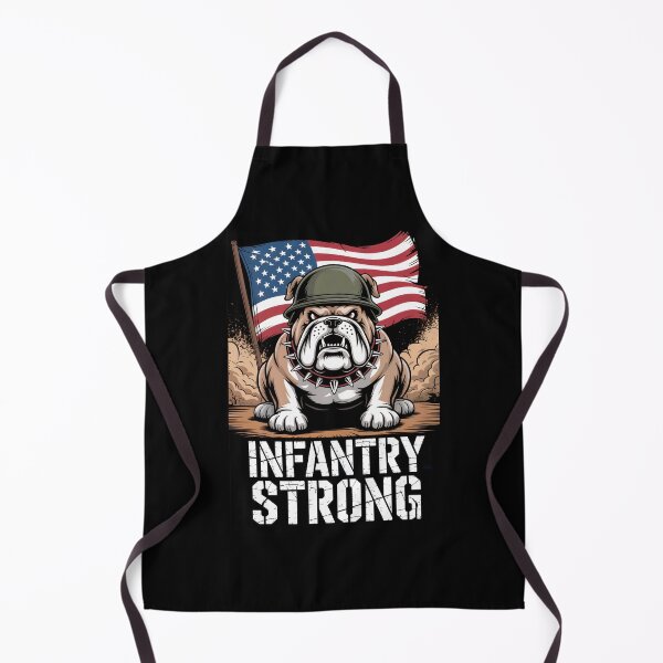 Item preview, Military Bulldog USA Infantry Strong designed and sold by OldGloryForge.