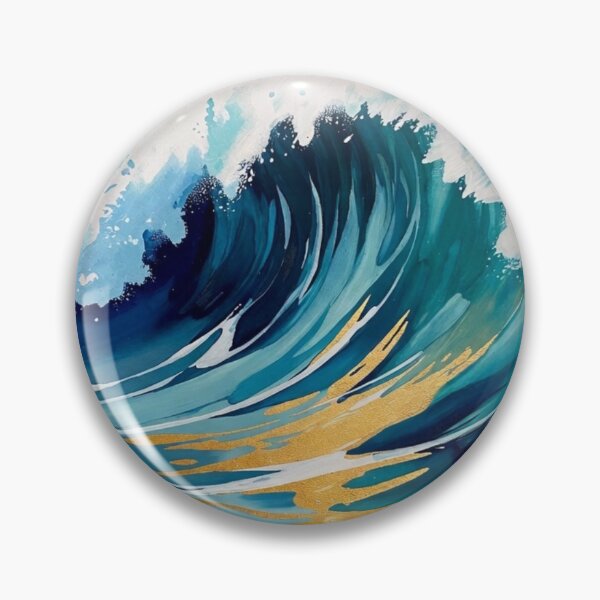 Item preview, Deep Blue Surge with Gold Highlights designed and sold by Theklang.