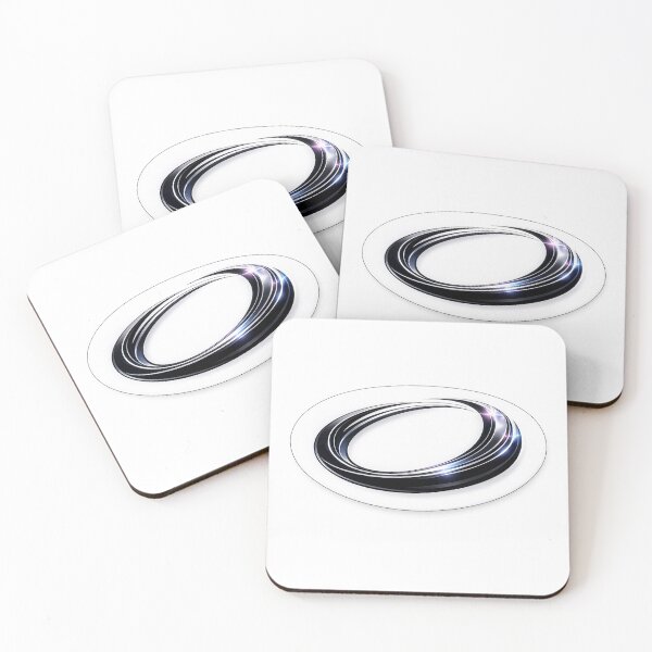Item preview, Futuristic Chrome Ring Logo Minimal Tech Symbol designed and sold by MyCreatureArt.