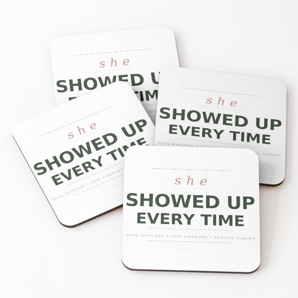 Item preview, She Showed Up Every Time — Mothers Day Gift Soccer Mom designed and sold by PlayTrackCo.