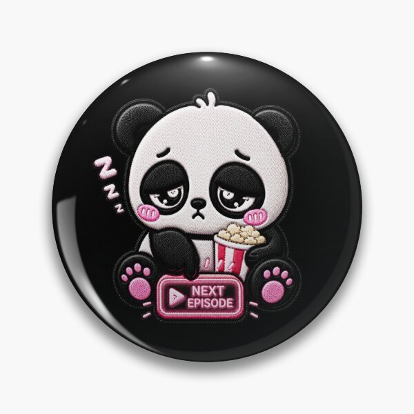 Item preview, One More Episode Panda Embroidery Patch Cute designed and sold by ColorSplash123.