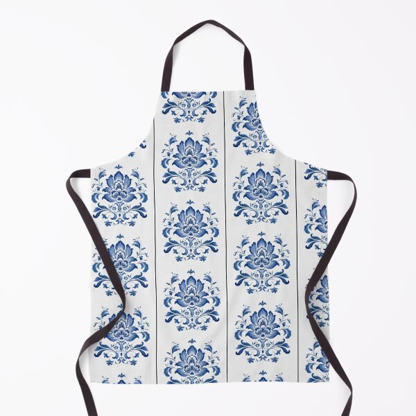 Item preview, Delft Blue Floral Damask Artwork  designed and sold by NivyasArtistry.
