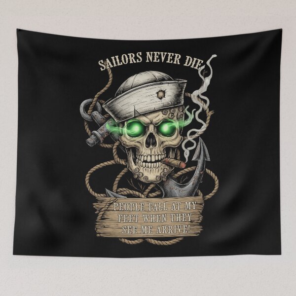 Item preview, Sailor Never Die Design designed and sold by EzequielBC.