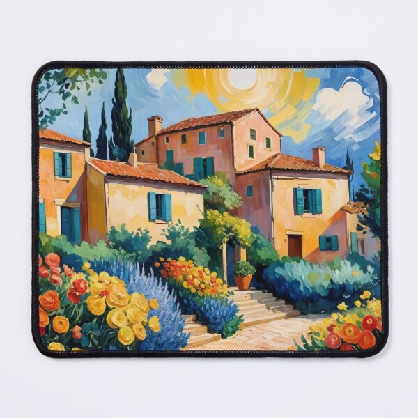 Item preview, Sunlit Mediterranean Garden  designed and sold by Undersea Ai Art.
