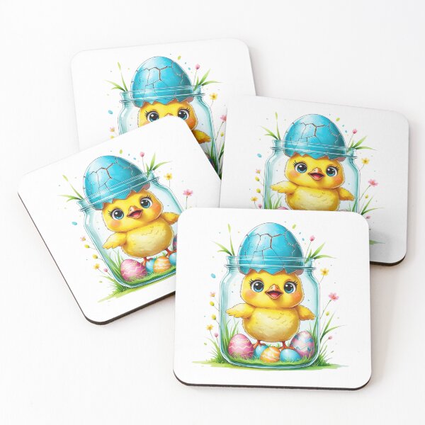 Item preview, Cute Duck Wearing an Eggshell Hat designed and sold by AQUILAKREO.