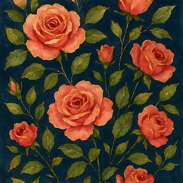 Artwork thumbnail, Vintage Roses  by GraphicsClub