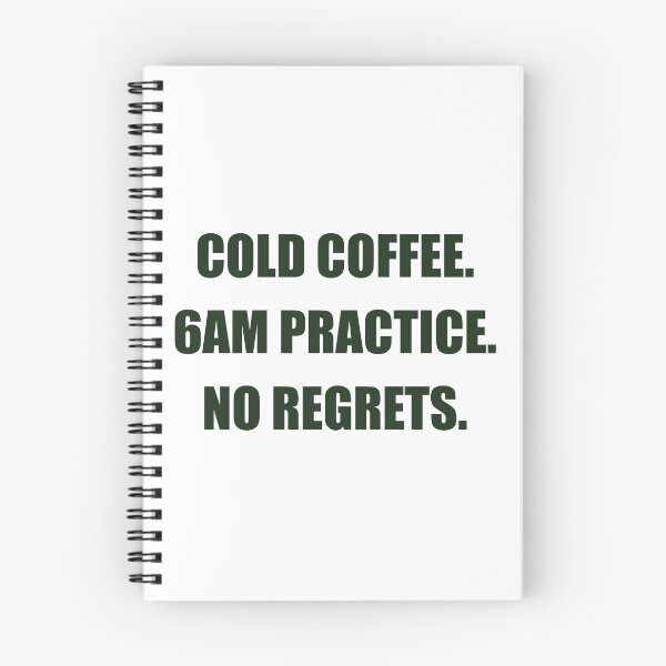 Item preview, Cold Coffee 6AM Practice No Regrets — Soccer Parent Shirt designed and sold by PlayTrackCo.