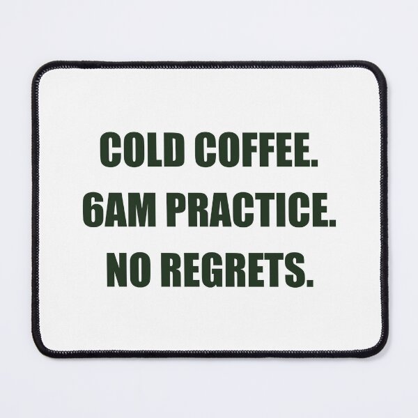 Item preview, Cold Coffee 6AM Practice No Regrets — Soccer Parent Shirt designed and sold by PlayTrackCo.