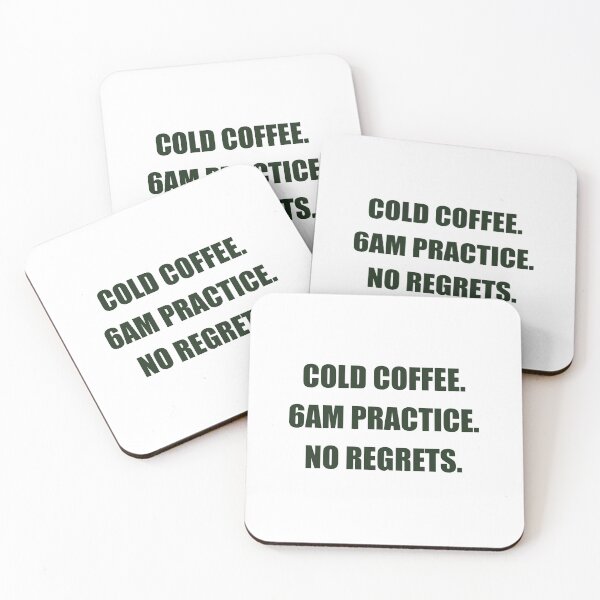 Item preview, Cold Coffee 6AM Practice No Regrets — Soccer Parent Shirt designed and sold by PlayTrackCo.