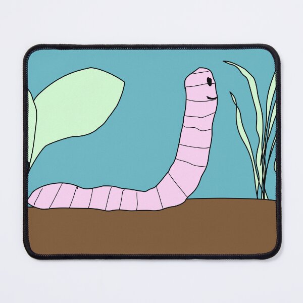 Item preview, Happy worm kid's drawing designed and sold by Sheridanlongdog.