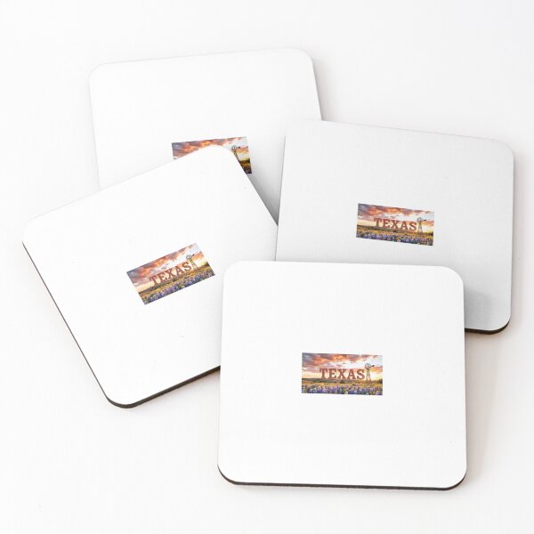 Item preview, *Texas Bluebonnet Sunset Landscape - Vintage State Pride Design* designed and sold by Petringo.