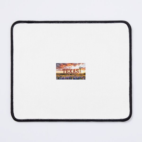 Item preview, *Texas Bluebonnet Sunset Landscape - Vintage State Pride Design* designed and sold by Petringo.