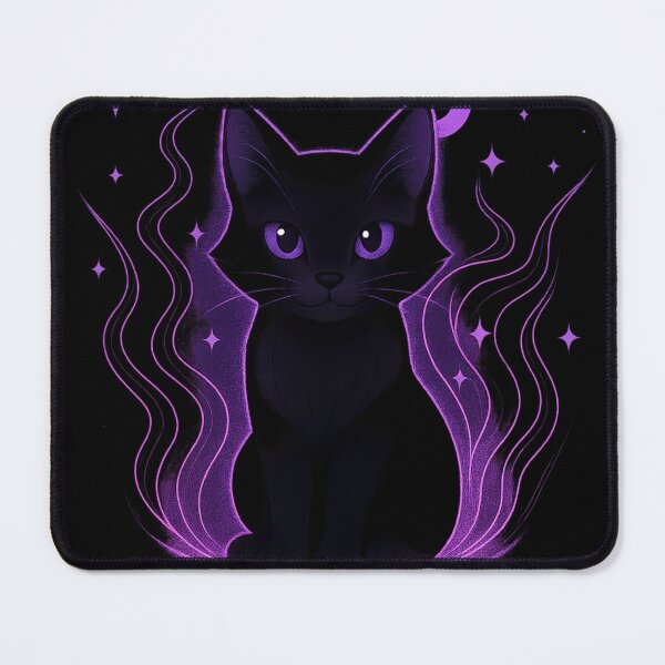 Item preview, Neon Cat Glow – Purple & Pink Aesthetic Feline Art designed and sold by Authentic Kaleidoscope.
