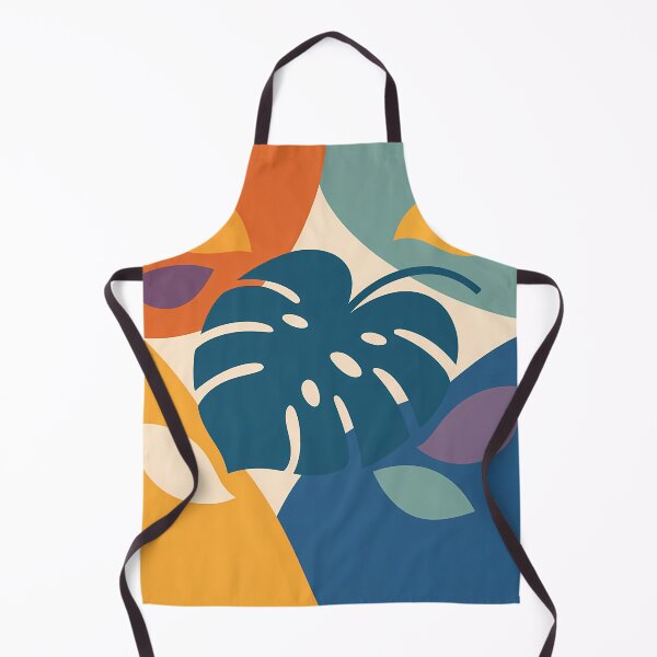 Item preview, Geometric Monstera Leaf Silhouette in Tropical Colours designed and sold by InkSmithery.