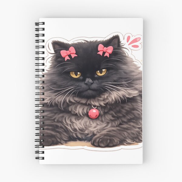 Item preview, Cute Black Cat Animated Kawaii Sticker  designed and sold by rajaansariT.