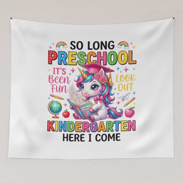 Item preview, So Long Preschool Kindergarten Here I Come Graduation Unicorn Magical Student designed and sold by ShavonRistorin.