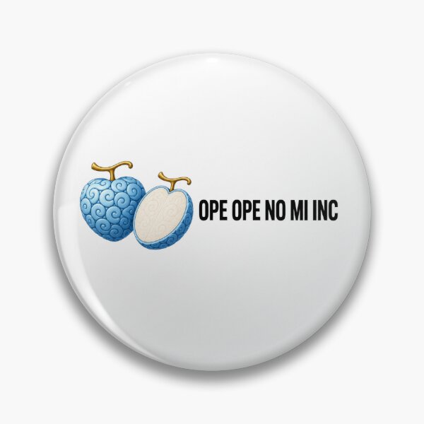 Item preview, One Piece Devil Fruit Ope Ope No Mi Inspired Devil Fruit Anime Minimalist Blue Fruit Logo Aesthetic Sticker designed and sold by Lilith.3x313 Vault.