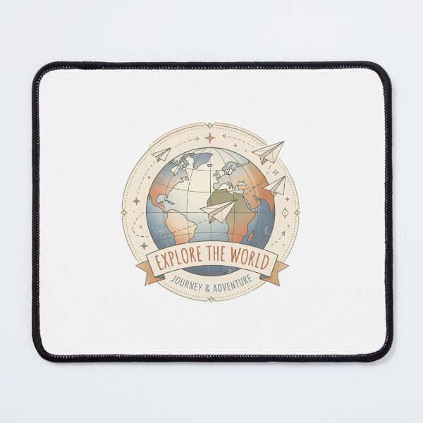 Item preview, Clear Skies Origami Airplanes Laptop Sleeve – Minimalist Vintage Globe Travel Art designed and sold by smileworld1.