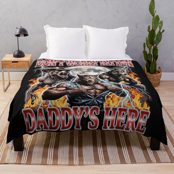 Item preview, Werewolf Daddy's Here Don't Worry Kitten designed and sold by SanTiOmal.