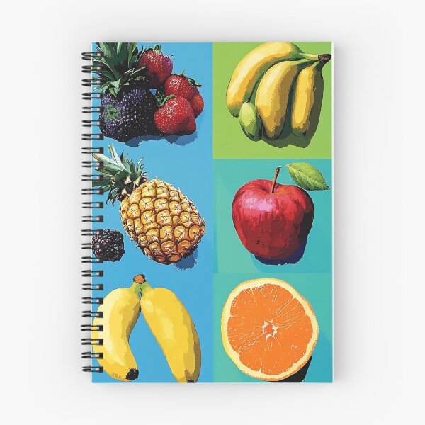 Item preview, Bold Fruit Pop Art Grid, Neon Colors Warhol Style Illustration designed and sold by daila70.
