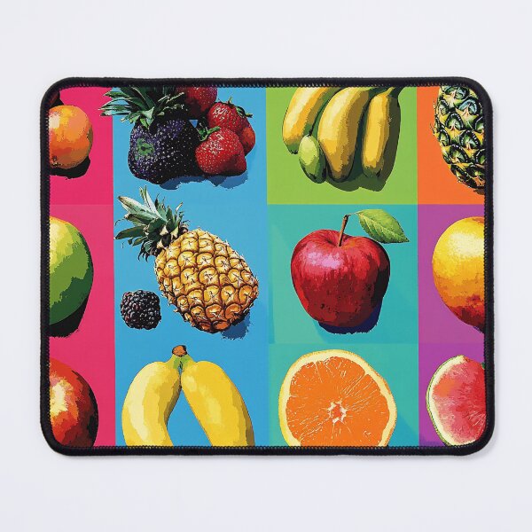 Item preview, Bold Fruit Pop Art Grid, Neon Colors Warhol Style Illustration designed and sold by daila70.