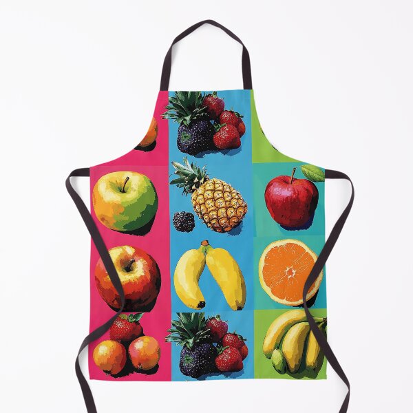 Item preview, Bold Fruit Pop Art Grid, Neon Colors Warhol Style Illustration designed and sold by daila70.